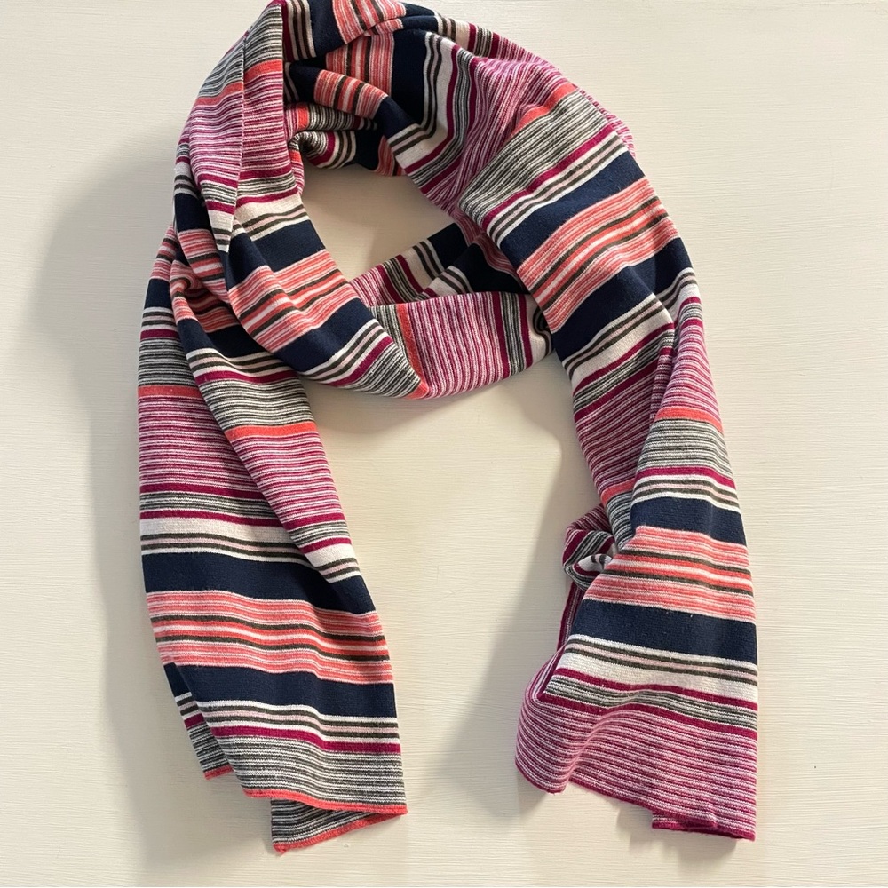 Gap extra large knit striped scarf / wrap - Picture 2 of 7